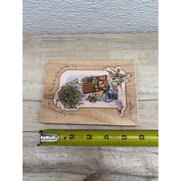 Stamps Happen Inc. Time Changes Many Things Wood Mounted Rubber Stamp - Picture 6 of 6